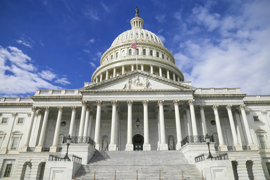 Facade and dome of the U.S. Capitol